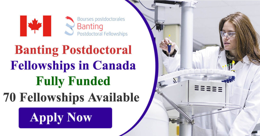 Banting Postdoctoral Fellowships 2024 in Canada 