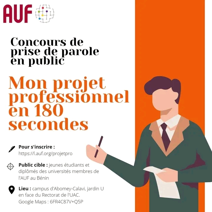 Concours Mon projet professionnel en 180 secondes