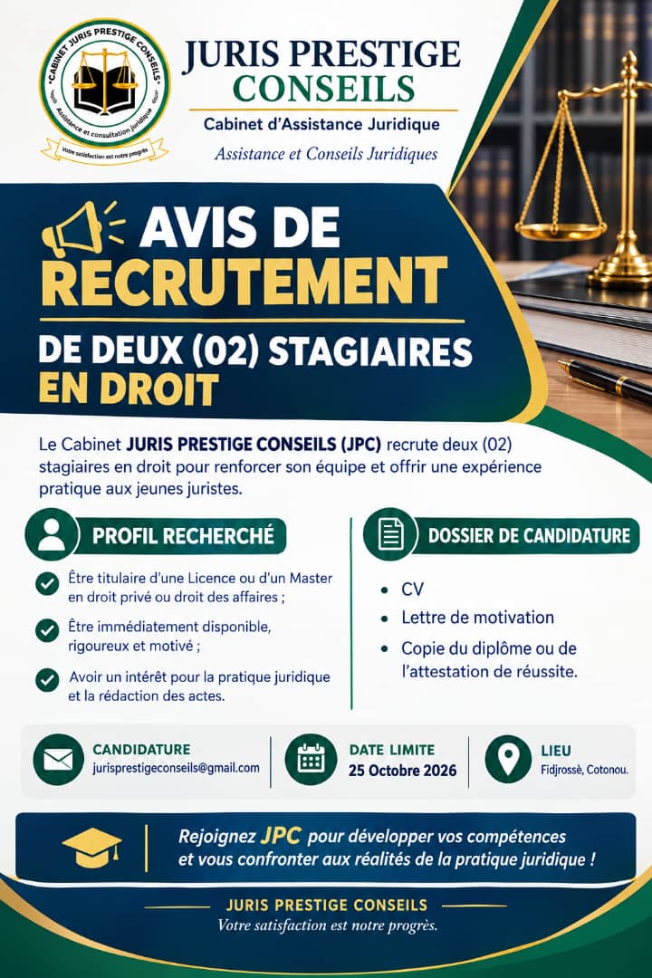 STAGIAIRES EN DROIT