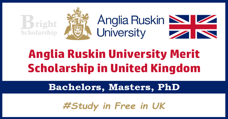 Anglia Ruskin University Merit Scholarship 2024 in UK (Funded)